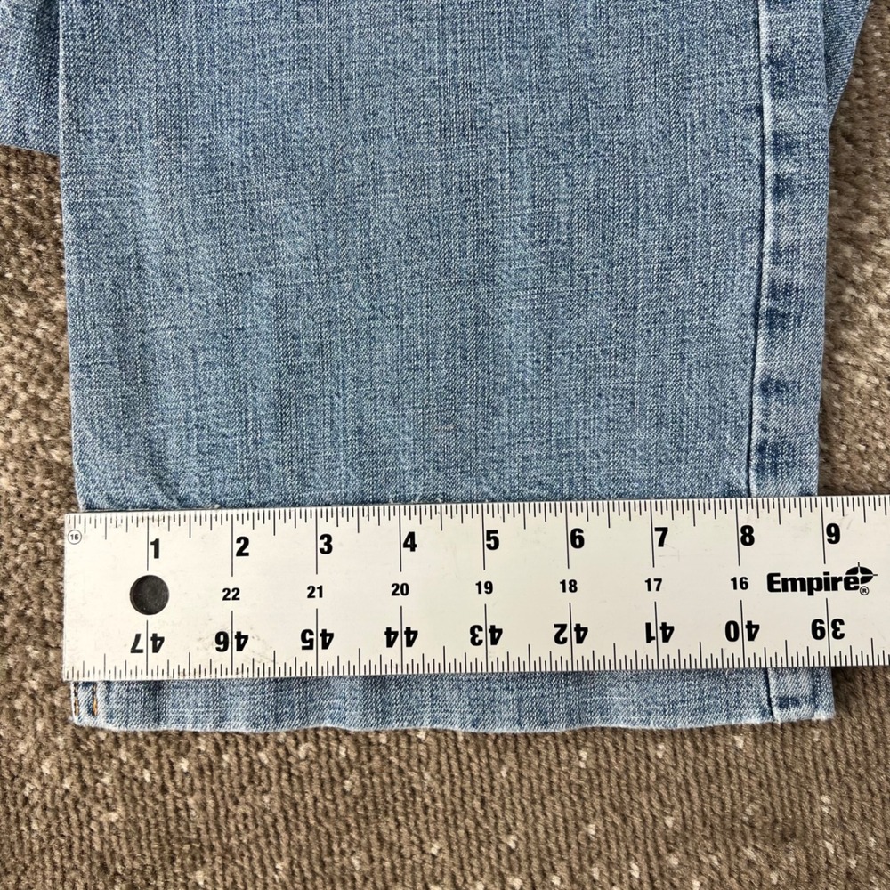 Vintage Lucky Brand Dungarees Jeans Womens 8/29 Blue Denim Wide Leg Cargo USA - Picture 7 of 8